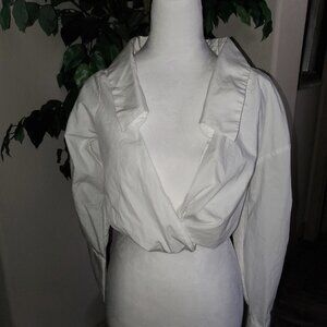 Zara Asymmetical Twist Crop Top